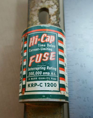 BUSSMANN KRP-C 1200 HI-CAP FUSE 1200A 600V CLASS L New Old Stock No Box