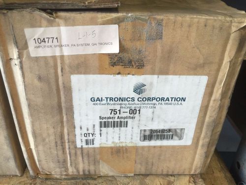 NIB GAI-TRONICS PA SYSTEM STATION P/N: 751-001 (STORE WARE)