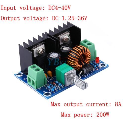 New DC-DC Buck Converter 4V-40V 8A 100W Step-Down Voltage Power Module