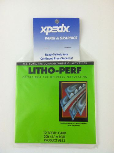 Litho-perf 813 12 tooth card for sale