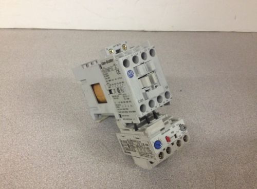 Allen bradley 100-c09d*10 transformer breaker w/ 193-es1ab 3 pole breaker for sale