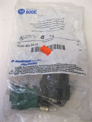 Allen bradley bulletin 800e illuminated push button module 800e-4dl3x10 24v nib for sale