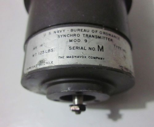 SYNCHRO TRANSMITTER MOD.9 TYPE IHG 115 VAC 80 CYCLE - US NAVY