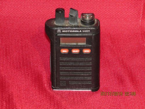 Motorola Saber 2 VHF 48ch portable radio with belt clip non astro