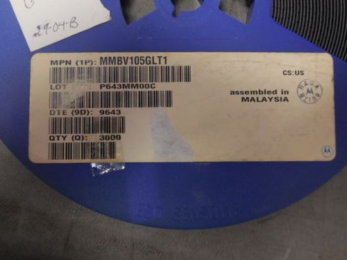 3000 PCS MOTOROLA MMBV105GLT1