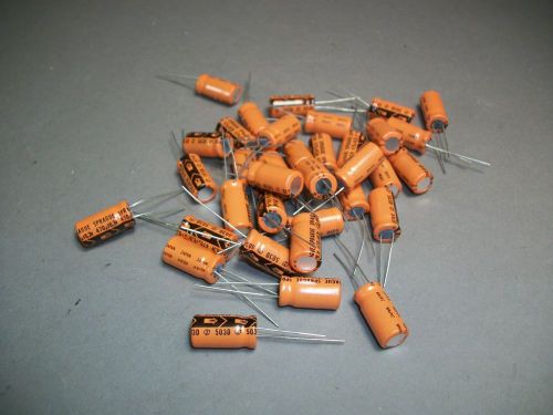 Lot of 100 vishay sprague 503d capacitor 470 uf 6.3 v - craft jewelry - new for sale