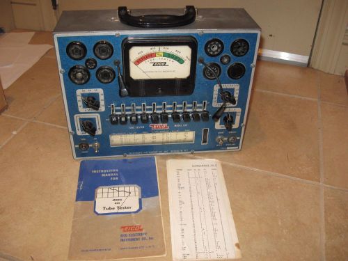 EICO MODEL 625 TUBE TESTER - WITH ORIGINAL MANUAL