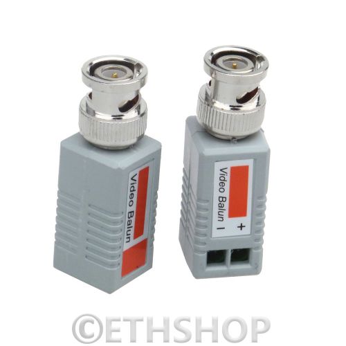 New CCTV Video Balun Camera BNC Pair CAT5 Transciever UTP Cable Connector Blocks