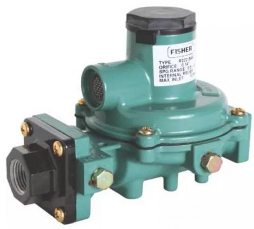 Fisher Gas Regulator /2nd Stage 1/2&#034;X1/2&#034; R222-BAF Propane/Natural Gas 61WTK.4B