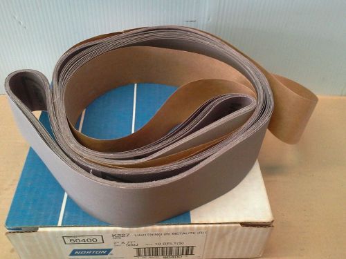 NORTON 6400 2X77 BELT SANDER BELTS 500 GRIT BOX OF 10