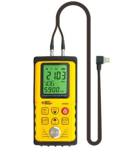 NEW AR860 Ultrasonic Thickness Gauge Meter Range 1.0-300mm(6mm + 10mm Probes)