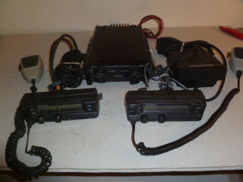 Working kenwood tk-730h 150-174 mhz vhf dual head two way radio w heads, cables for sale