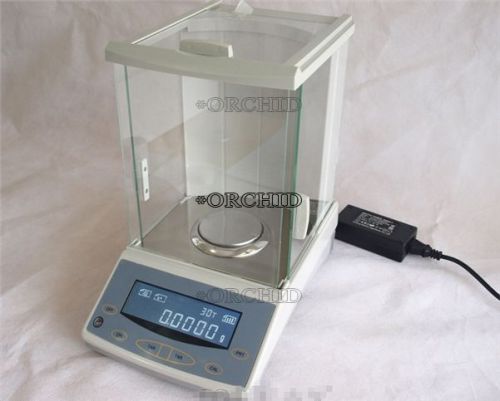 100 x 0.0001 g lab digital analytical balance scale range 100g precison 0.1 mg