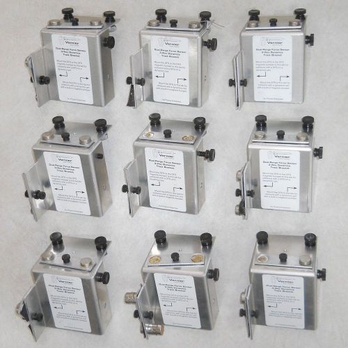 LOT of 9 VERNIER DFS MOUNT DUAL-RANGE FORCE SENSOR 3-WAY DYNAMICS TRACK BRACKETS