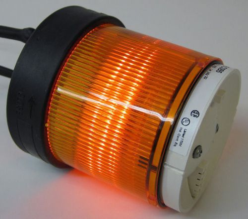 TELEMECANIQUE ORANGE STACK LIGHT LENS w/ ORANGE LED 24V AC/DC XVB-C0B5 XVBC0B5