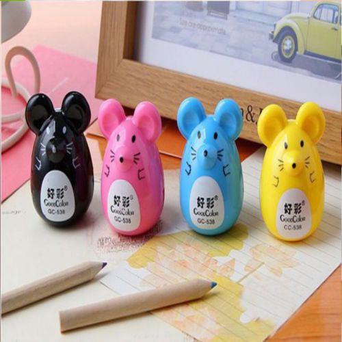 Sharpener Penknife Stationery Kid Gift Random Color Set of 4 Pcs Pencil Lovely