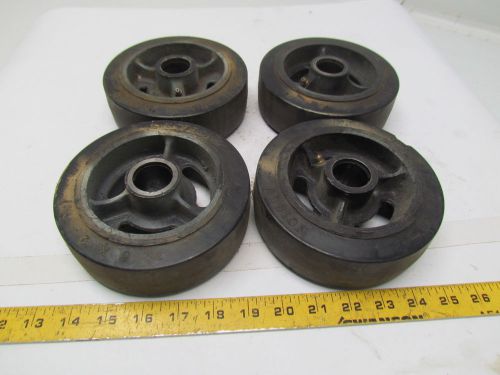 Albion IM0620019 6&#034;x2&#034; Rubber Wheel 1-3/16x1-3/16 Plain Bore Brg