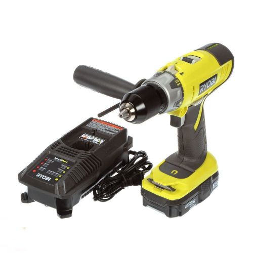 Ryobi 18-Volt One+ Hammer Drill Kit, Compact cordless design, 2-speed gearbox