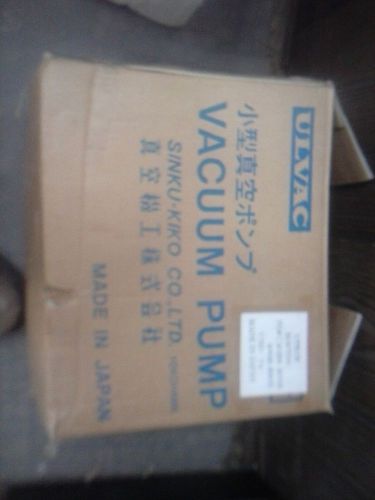 Brand New Ulvac G-20DA Rotary Vacuum Pump