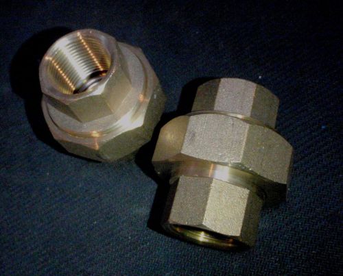 Brass 1/2&#034; npt pipe union split coupling # br for sale