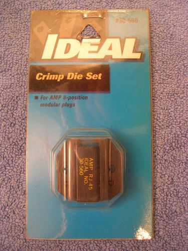 Ideal Crimpmaster 30-560 Crimp Die Set - RJ-45 **NEW IN FACTORY SEALED PACKAGE**