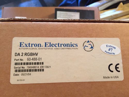 Extron DA 2 RGBHV Distribution Amplifier