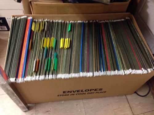 Lot Of Used Hanging File Folders