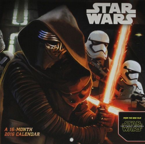 16-Month 2016 STAR WARS EPISODE VII: THE FORCE AWAKENS Mini Wall Calendar NEW