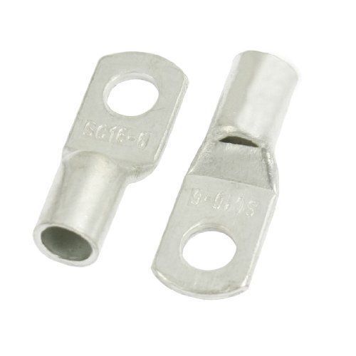 5 pcs sc16-6 copper cable lug terminal connector for 6mm dia bolt for sale