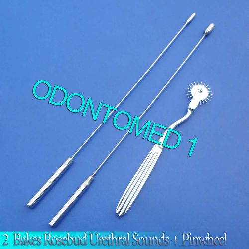 2 Pcs Bakes Rosebud Urethral Sounds 5mm+8mm,Pinwheel