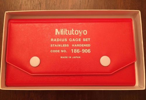 Mitutoyo radius gage set 186-906 for sale