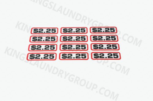 12pcs  SLIDE DECAL $2.25 For GREENWALD Wascomat, Ipso, Huebsch, #00-9104-47