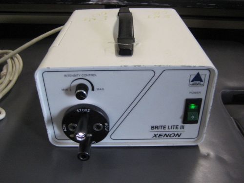 Applied Fiberoptics Brite Lite III Xenon Light source.  GC, guaranteed.