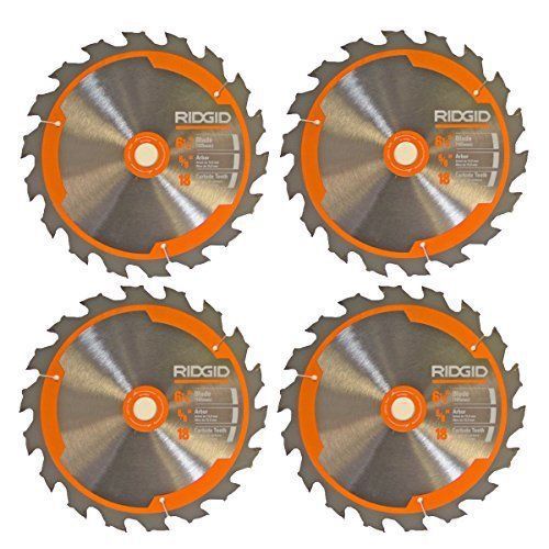 Ridgid R8651/R32031 Saw (4 Pack) 6-1/2&#034; 18T Carbide Blade # 681444002-4pk