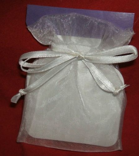 Draw String White Sheer Gift Bag 1371