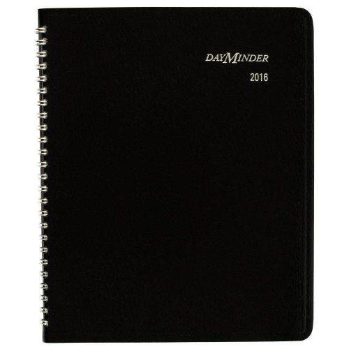 DayMinder Monthly Planner 2016 Wirebound 6-7/8 x 8-3/4 Inches Black G400-00-16