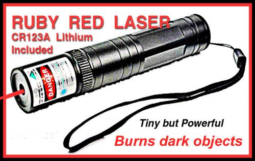 Hot red 658nm diode laser + cr123a lithium rechargeable + mv charger + case for sale