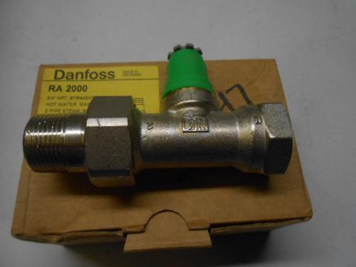 NOS DANFOSS RA 2000 3/4&#034;NPT STRAIGHT VALVE 2 PIPE STEAM 013G8020  -20A3