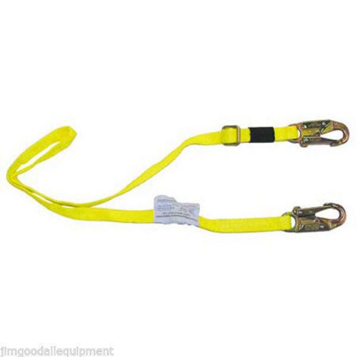 Tree Climbers Adjustable Positioning Lanyard,1” x 10’ w/CenturionZ Snaphooks