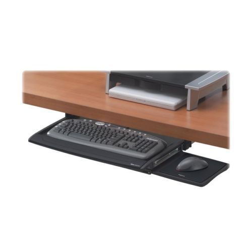 Fellowes 8031207 Deluxe Keyboard Drawer, 20-1/2w x 11-1/8d, Black