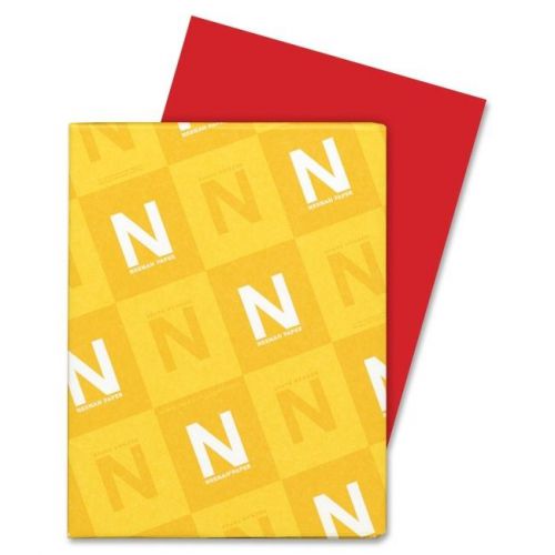 &#034;Wausau Astrobrights Colored Card Stock, Rocket Red, Letter, 250 Sheets/Pack&#034;