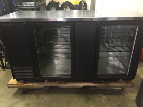 True manufacturing glass swing door back bar cooler tbb-3g, for sale