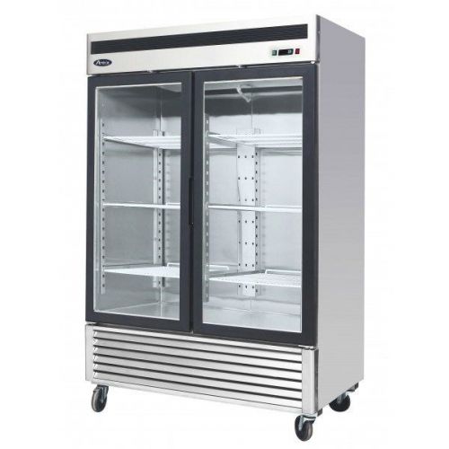 Atosa USA MCF8703 Series 55-Inch Glass Two Door Merchandiser Upright Freezer