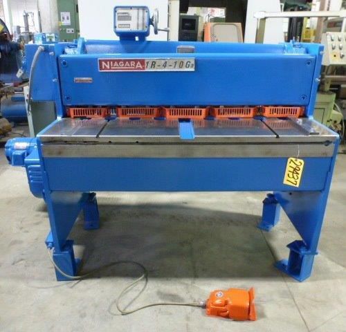 48&#034; x 10 Ga. NIAGARA MECHANICAL POWER SQUARING SHEAR   1R-4 (29437)