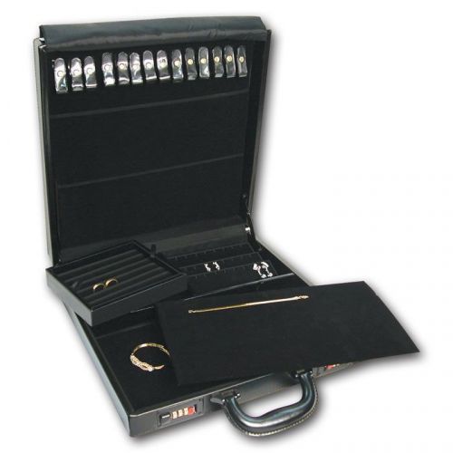 JEWELRY ATTACHE CASE JEWELRY TRAVEL CASE w/LOCKS JEWELRY SALESMAN CASE SHOWCASE