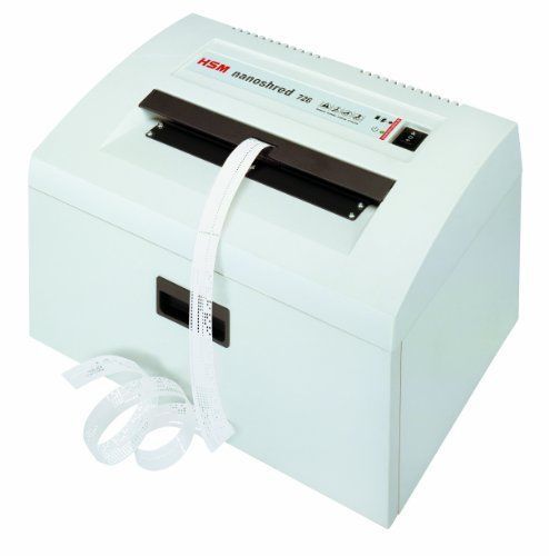 HSM  Nano Shred 726 Code Tape 1.3-Gallon Capacity Shredder