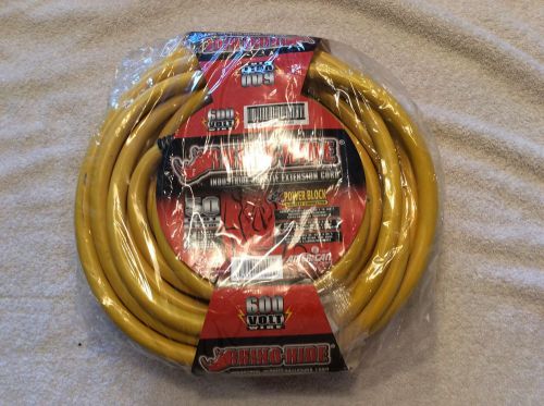 3 Outlet, 12 Gauge, 50&#039; Abrasion Proof, Job Site Extension Cord