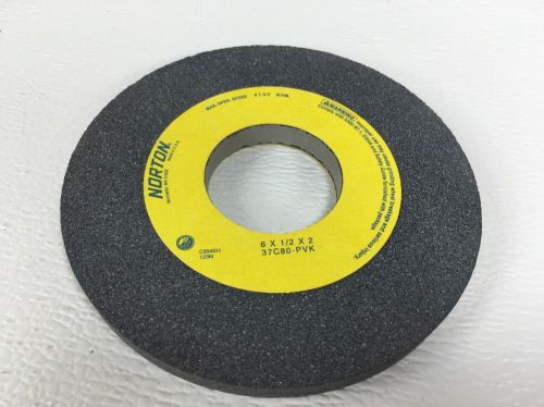 Norton 37C80-PVK Grinding Wheel - 6&#034; x 1/2&#034; x 2&#034; Made USA