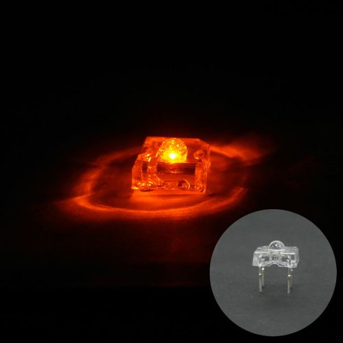 500 pcs 3mm Piranha Super Flux LED Light Bulb Sign Car Lights 12000 mcd Amber