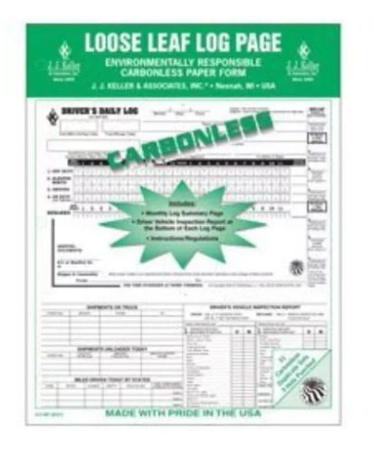 Set Of 2 J.J. Keller 8537 Large 5-in-1 Loose-Leaf Drivers Log Book